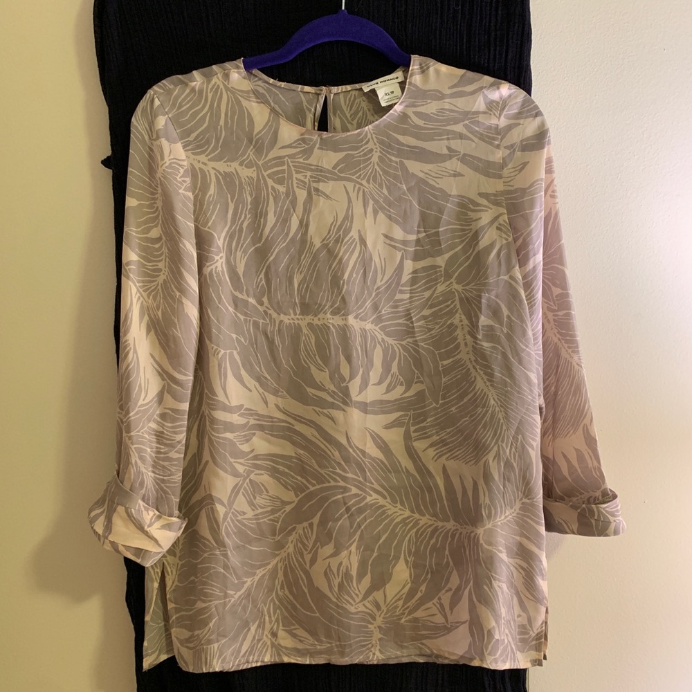 Club Monaco Silk Printed Shirt